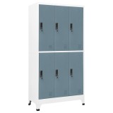 Cumpara ieftin Fiset, gri deschis si gri inchis, 90x45x180 cm, otel