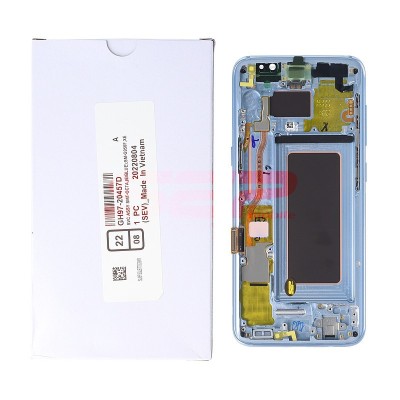 LCD+Touchscreen cu Rama Samsung Galaxy S8 / G950 BLUE Original Service Pack foto
