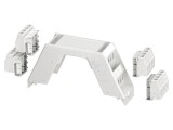 Partea superioară a carcasei ME 22,5, gri, 99mm pentru şină DIN