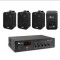 Sistem audio ambiental, 4 boxe perete, 1 amplificator, USB, Bluetooth