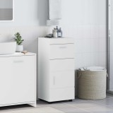 vidaXL Set dulap baie TULUM Alb lucios 37 x 31,5 x 82 cm Lemn compozit 880345