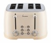 Prajitor paine Fram FTP-800CR, 4 felii, 1600W, Inox/Crem, Decongelare, Reincalzire, 7 nivele rumenire