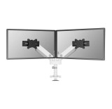 Brat dublu monitor Neomounts DS65S-950WH2; pentru display-uri cu diagonale 24 -34 , sistem de prindere VESA 75x75 100x100, greutate maxima suportata 1