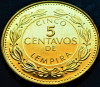 Moneda exotica 5 CENTAVOS de LEMPIRA - HONDURAS, anul 2005 * cod 590 = UNC, America Centrala si de Sud