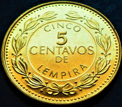 Moneda exotica 5 CENTAVOS de LEMPIRA - HONDURAS, anul 2005 * cod 590 = UNC foto