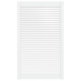 Usa de dulap design lambriu, alb, 99,3x59,4 cm, lemn masiv pin