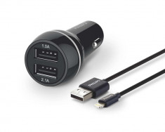 PH Dual Car Charger 5V/3.1A?15.5W+Apple foto