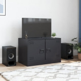 Dulap TV, negru, 67x39x44 cm, otel GartenMobel Dekor, vidaXL