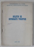 I.T.H.R. BUCURESTI , BULETIN DE INFORMATII TURISTICE , 1978-1979