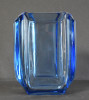 Vaza din cristal nuante de albastru / bleu - Design anii 1960