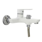 Baterie pentru cada/dus Fleko, 40 mm, cartus ceramic, para dus inclusa, Alb