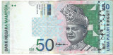 Bancnota 50 ringgit 1999 - Malaezia, semnatura Ali Abul Hassan, mai rara!