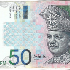 Bancnota 50 ringgit 1999 - Malaezia, semnatura Ali Abul Hassan, mai rara!