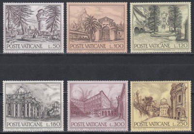 Vatican 1976 - Clădiri și f&amp;acirc;nt&amp;acirc;ni, MNH foto