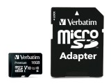 MEMORIE SD CARD VERBATIM 16GB CLASA 10 ADAPTOR INCLUS &quot;44082&quot; (TIMBRU VERDE 0.03 LEI)