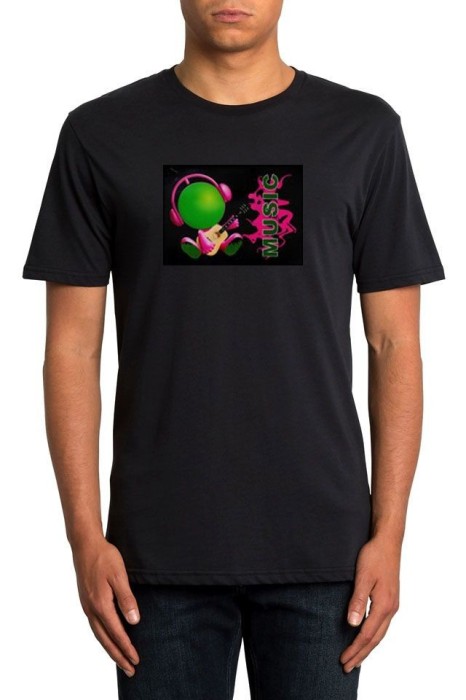 Tricou luminos cu egalizator Music, S, M, L - M