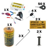 Cumpara ieftin Pachet gard electric 250 m pentru c&acirc;ini - 230 V / 12 V, 0.6 Joule