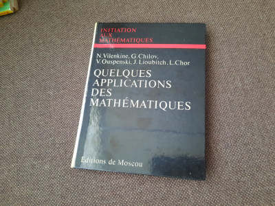 Quelques applications des mathematiques - N. Vilenkine 25/3 foto