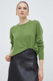 Max Mara Leisure pulover de l&acirc;nă femei, culoarea verde, light 2416360000000