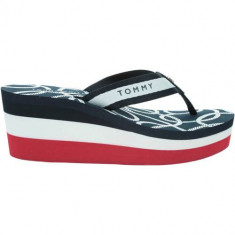 Slapi Femei Tommy Hilfiger Nautical High Wedge Beach Sandal FW0FW048060KP foto