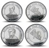 Liberia Set Monede 2022, 5 si 10 Dolari UNC, Moneda Liberia Neutilizata