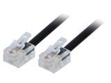 Cablu Telefon RJ11 Ambele Părți 7m Negru, Bq Cable