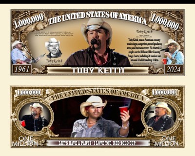 !!! SUA = FANTASY NOTE (TJ6) = CANTARETUL TOBY KEITH - 2023 - UNC foto