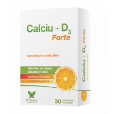 Calciu cu Vitamina D3 Forte Portocale &ndash; Suport Optim pentru Oase și Sistemul