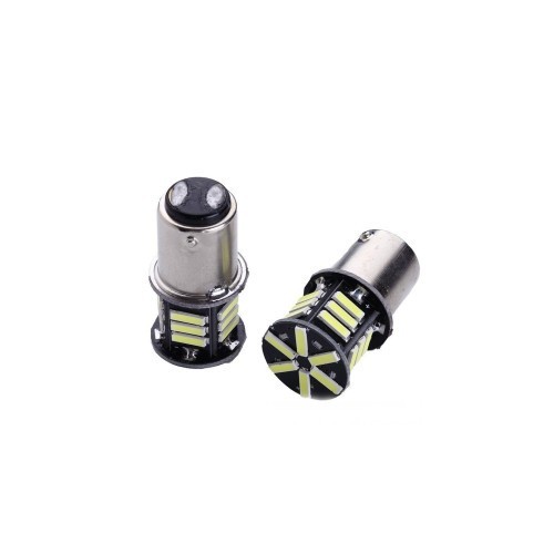 Bec LED 2 faze BAY15D 1157 21SMD 24V 300 lumen lumina alba&nbsp;Cod: HH036 Automotive TrustedCars