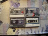 LOT de 4 casete audio normale diferite marci pentru inregistrat: Memorex de 90 min., JVC de 60 min., PHILIPS de 90 min. si GOLDSTAR de 90 min.