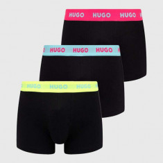 HUGO boxeri 3-pack bărbați, culoarea galben 50469766