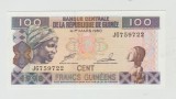 bnk bn Republica Guineea 100 franci 1998 unc