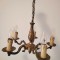Candelabru deosebit din bronz masiv in stilul francez Louis ,piesa cu o lucrătură de o foarte mare finețe,stare excelenta,