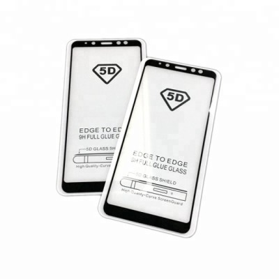 Folie Sticla Full Glue Samsung Galaxy A8 Plus 2018 Full Cover Neagra foto