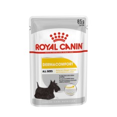 Royal Canin Dermacomfort Adult hrana umeda caine, prevenirea iritatiilor pielii (pate), 85 g