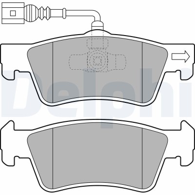 DELPHI LP2086 set placute frana,frana disc foto