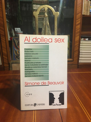 Simone de BEAUVOIR - AL DOILEA SEX vol. 2 (Ca noua!!!) foto