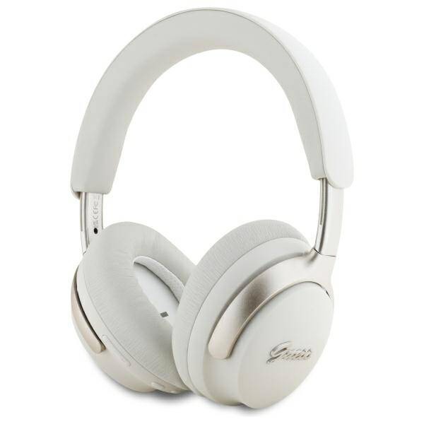 Casti wireless Guess Metal Script Logo, bej, GUBHC22PSFCSME