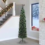 vidaXL Brad de Crăciun artificial Verde 240 cm PVC și oțel și plastic 3394970