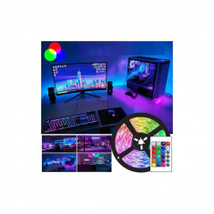 Rola 5M Banda LED SMD 3528 Multicolora (RGB), cu telecomanda
