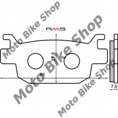 MBS Placute frana (Sinter) Honda SH300 &amp;#039;03-, Cod Produs: 225102562RM foto