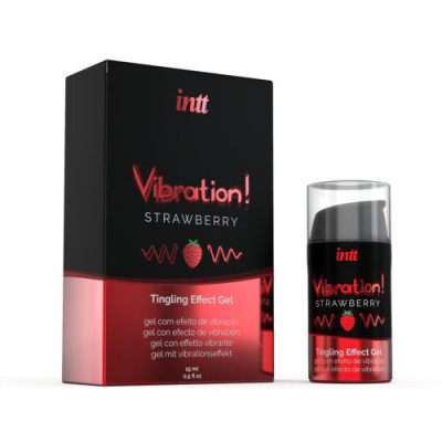 Intt Vibration Strawberry Flavour Liquid Vibrator foto