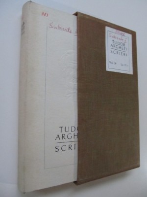 Scrieri (vol. 16) - Proze - Subiecte II - cartonata , supracoperta , etui - Tudor Arghezi foto