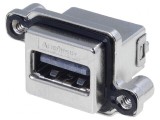 Soclu USB A pentru Montare pe Panou