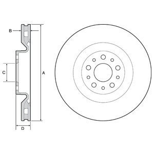 Disc frana OPEL COMBO Tour (X12) (2012 - 2016) KRIEGER 0950004348 foto