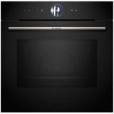 Cuptor incorporabil Bosch HMG7764B1, Electric, 67 l, Multifunctional, 20 functii , Autocuratare pirolitica, Functie microunde, Grill, Air Fry, Sticla