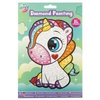 Set creativ diamond painting cu strasuri mari, A5 foto