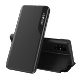 Husa flip smart view compatibila samsung galaxy s23 fe, tip carte, negru