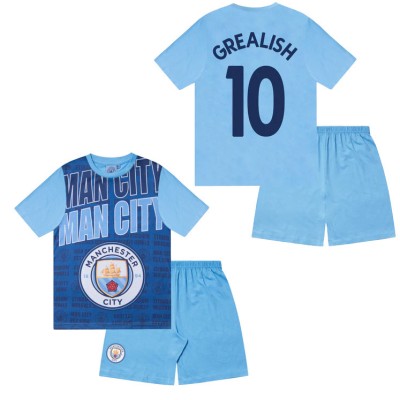 Manchester City pijamale de copii Text Grealish - 12/13 let foto