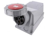 Conector AC trifazat PCE, 125A, 400VAC, Soclu mama, Componente electronice